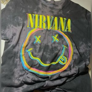 Urban Outfitters Acid Wash Nirvana Graphic Tee